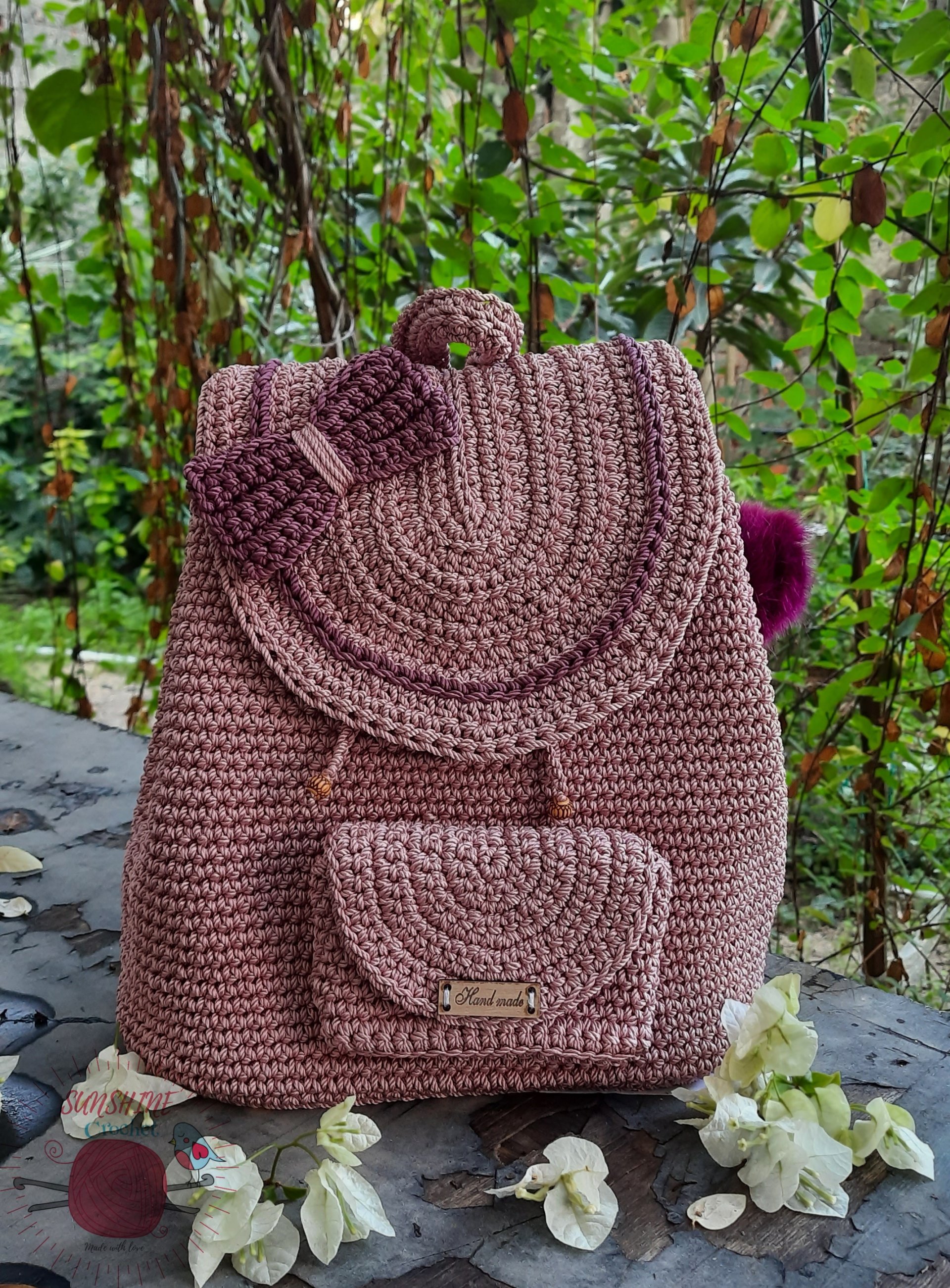 A crochet bag