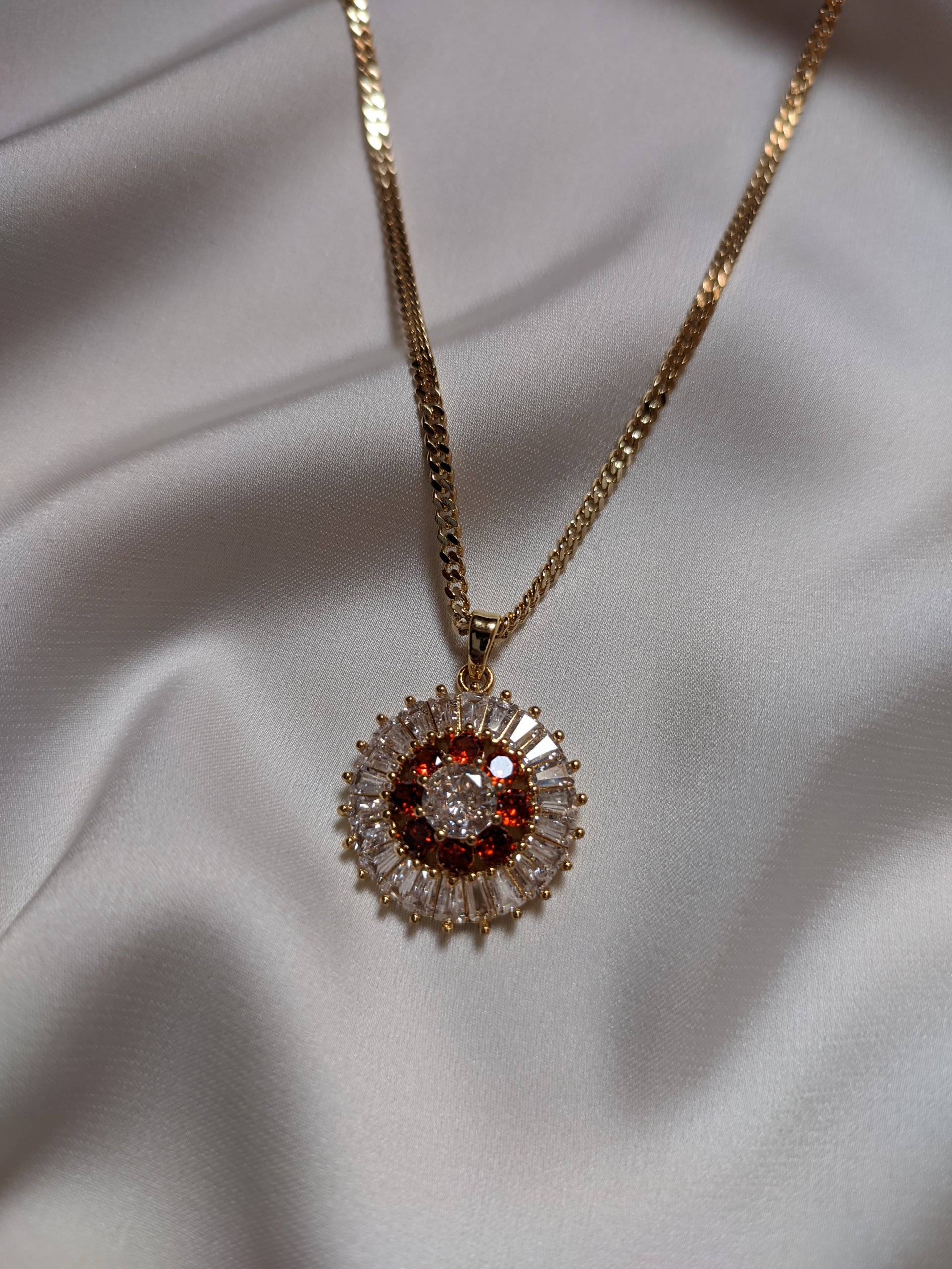 Fire flower necklace