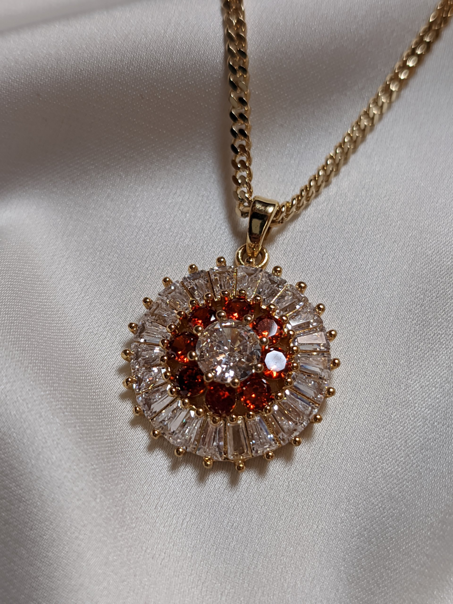 Fire flower necklace