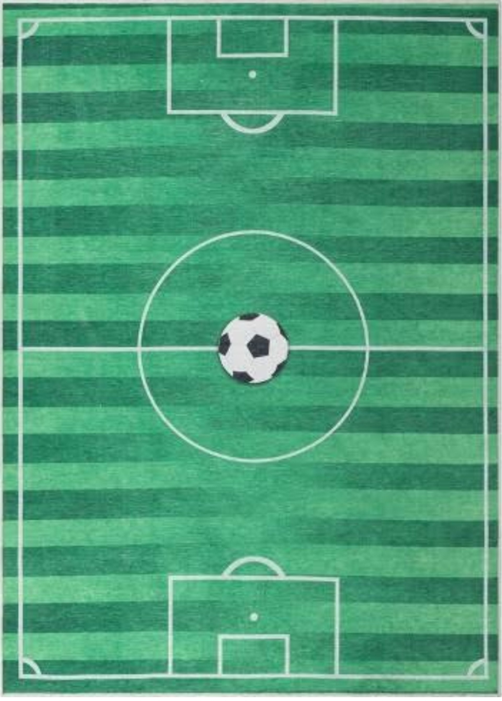 Soccer ground kids tufted rug