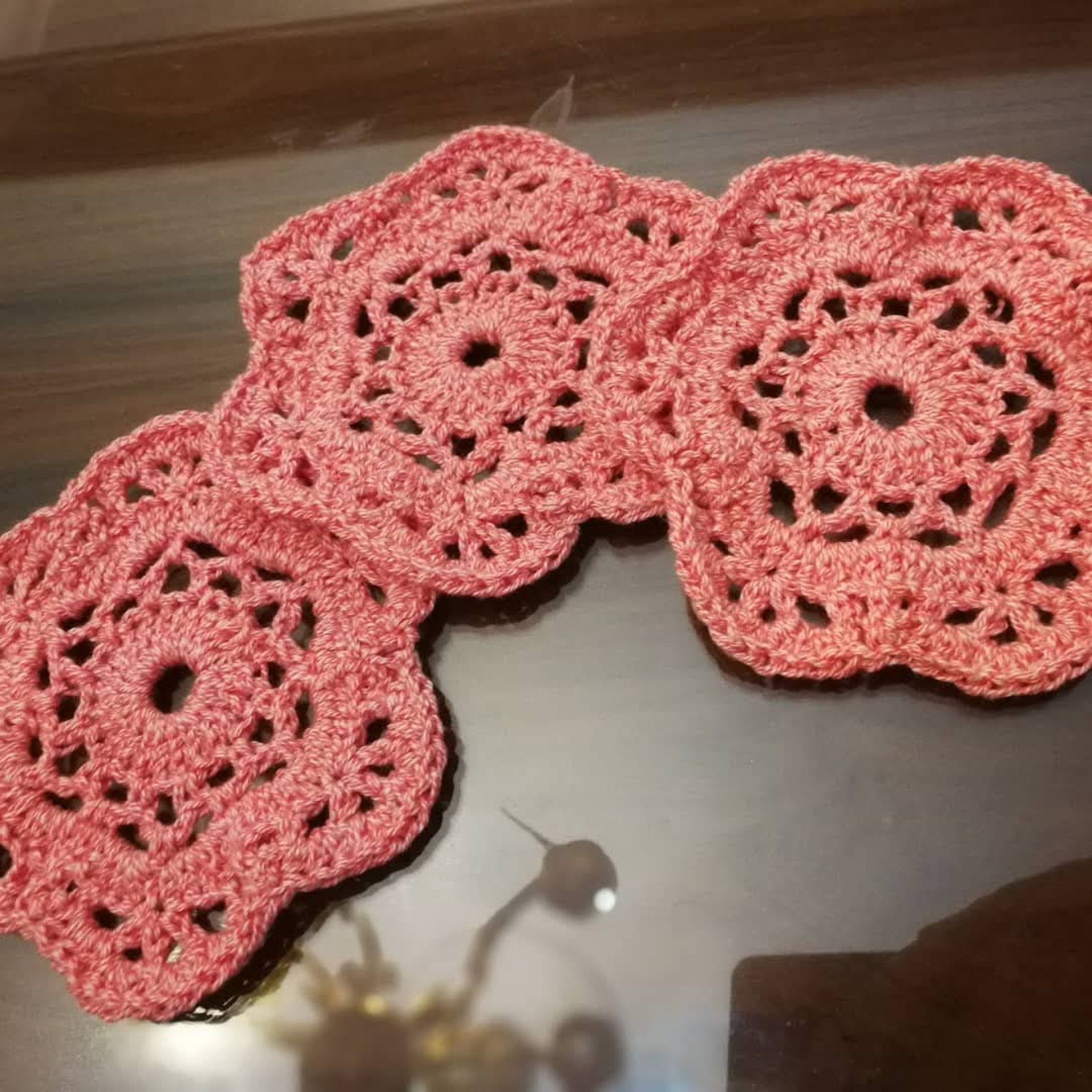 Orange Doily set