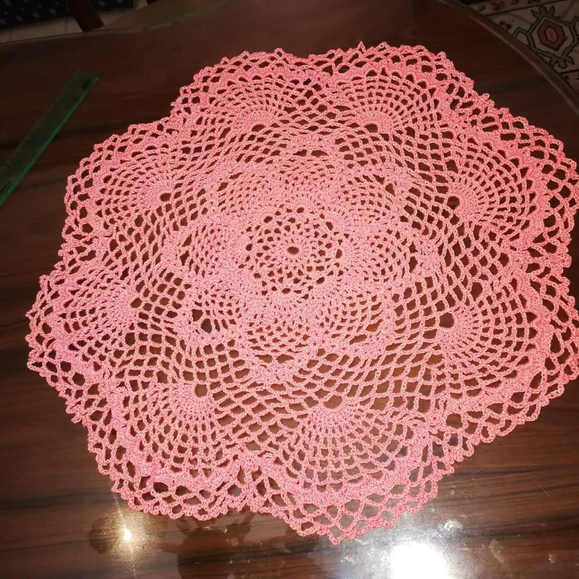 Orange Doily set