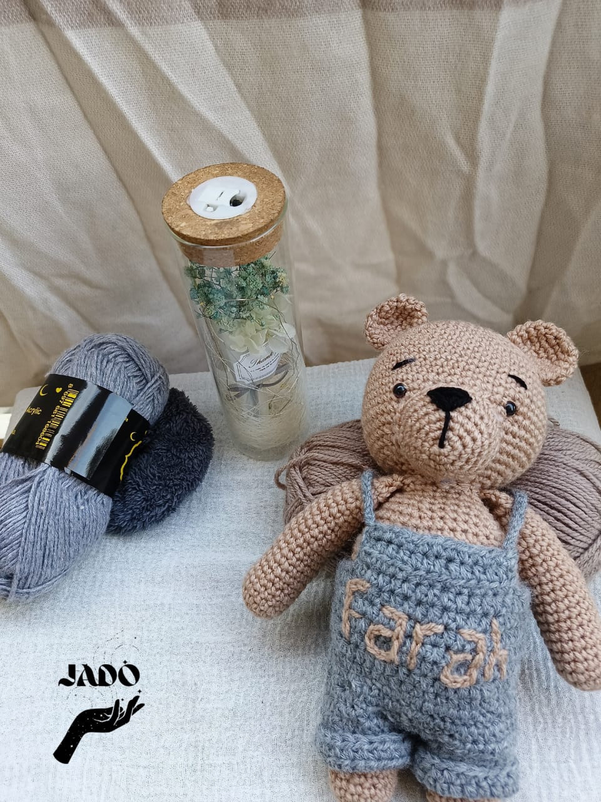 Handmade crochet teddybear دبدوب كروشيه هاندميد