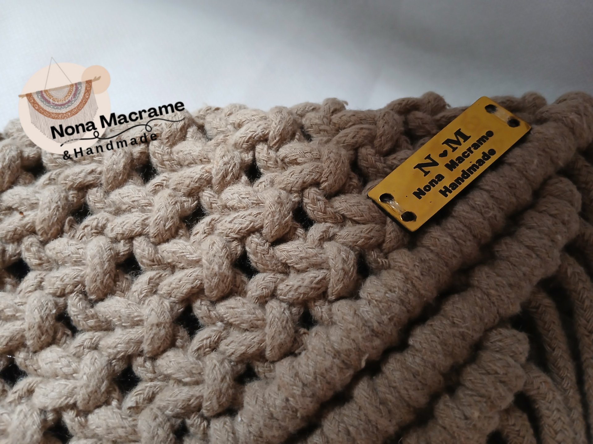Macrame bag size 25×20 cm