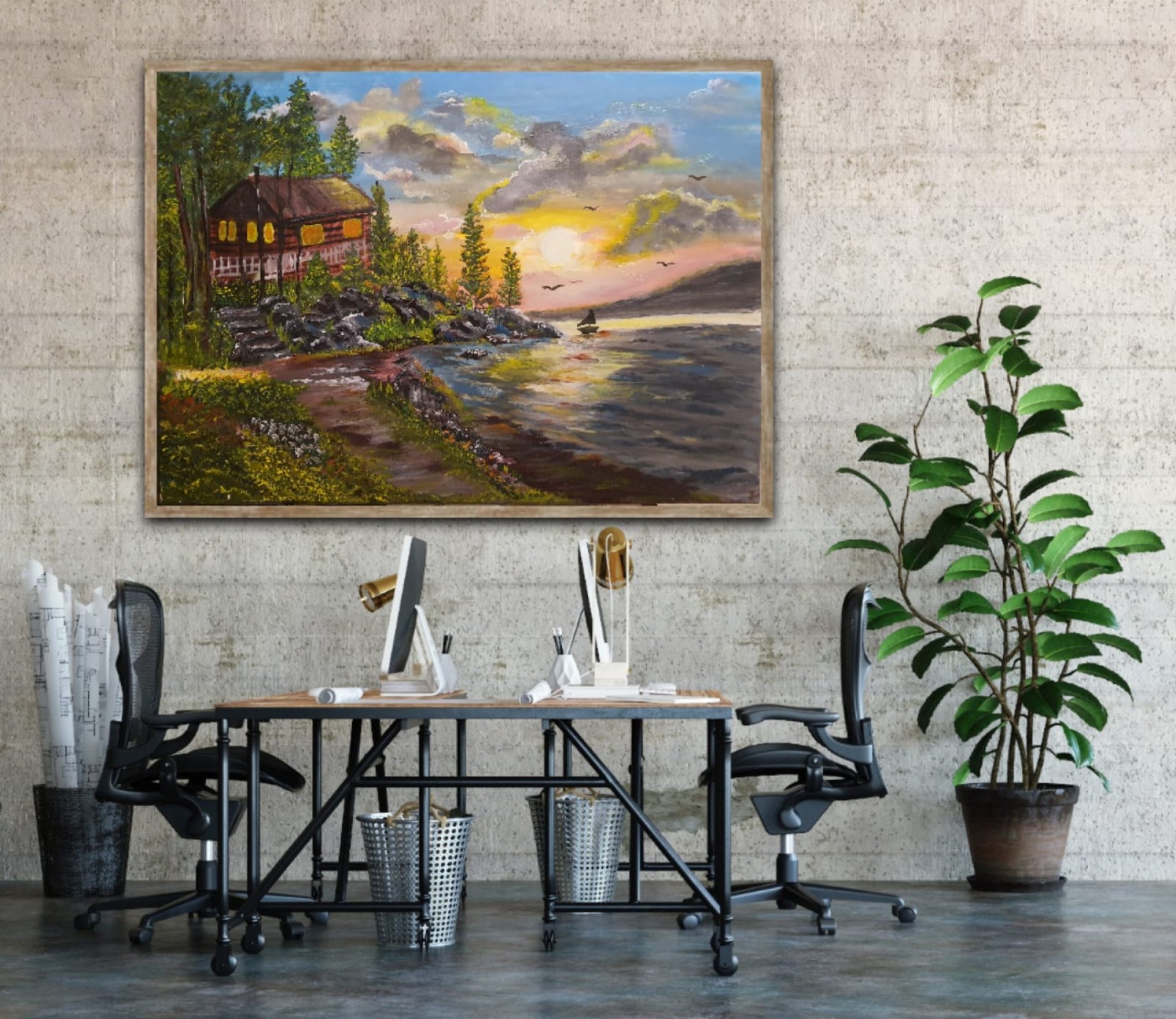 customized acrylic paintings on canvas
