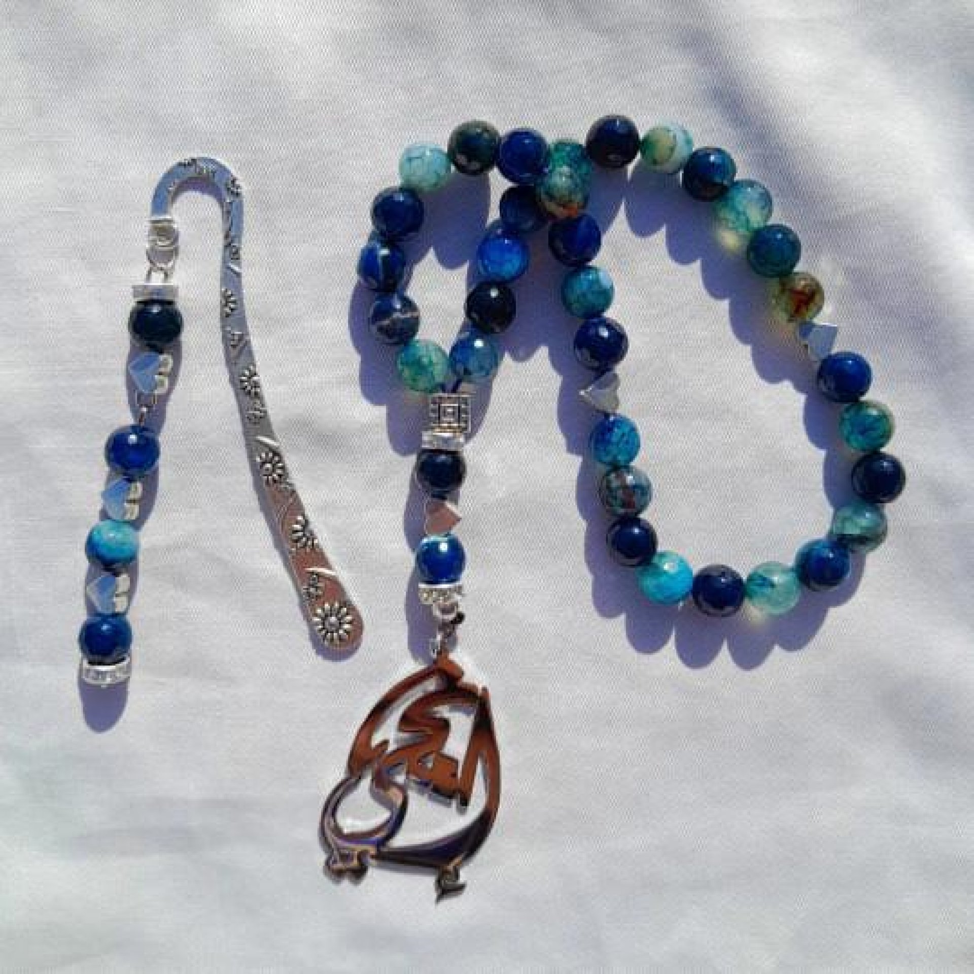 Rosary from agate stone